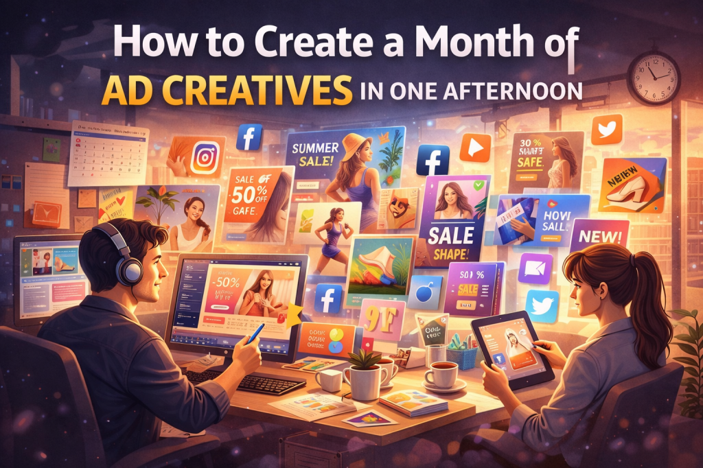 How to Create a Month of Ad Creatives in One Afternoon