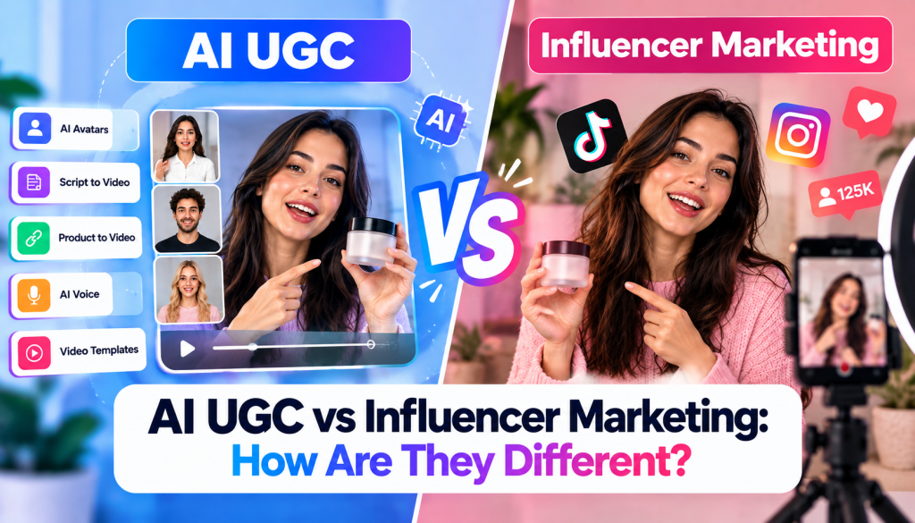 AI UGC vs Influencer Marketing